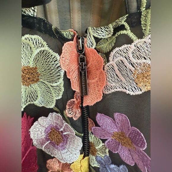 NWOT BRONX AND BANCO Bouquet Maraya Mini Dress in Black Multi, size S - Picture 10 of 16